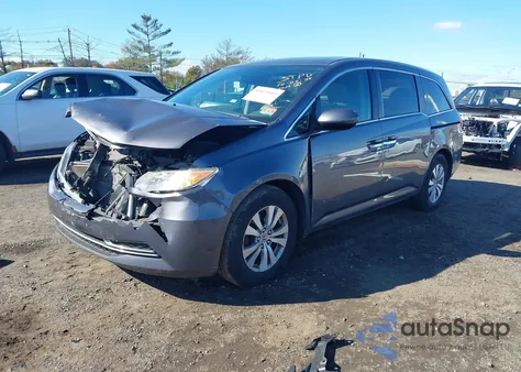 2015 Honda Odyssey Ex-L from USA, damaged, VIN 5FNRL5H63FB105095